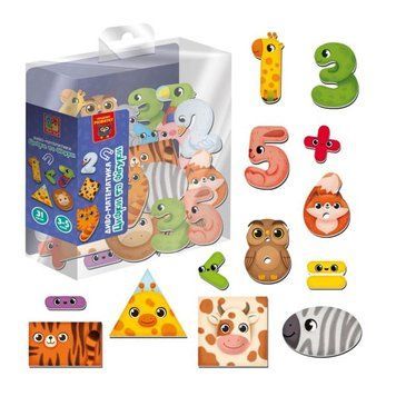 Гра розвиваюча Vladi Toys магнітна. Чудо-математика. Цифри та фігури. VT5411-19 VT5411-19 фото