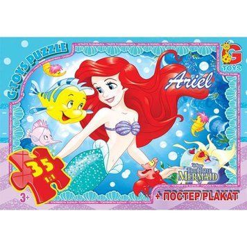 R008 Пазли ТМ "G-Toys" із серії "Русалонька", 35 елементів R008 фото