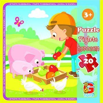 LA09 Пазли ТМ "G-Toys" із серії "Ферма", 20 ел. LA09 фото