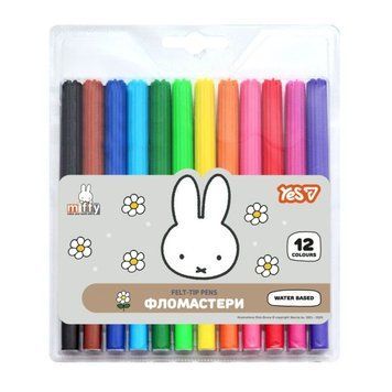 "Фломастери Yes 12 кольорів "Miffy"" 650604 фото