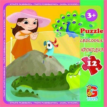 LZ01 Пазли ТМ "G-Toys" із серії "Зоопарк", 12 ел. LZ01 фото