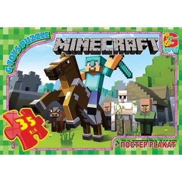 "Пазли ТМ ""G-Toys"" із серії ""Minecraft"" 35 ел. MC773" MC773 фото