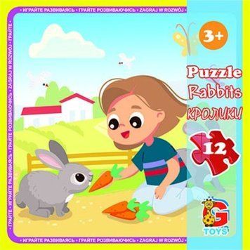 "LA07 Пазли ТМ "G-Toys" із серії "Ферма", 12 ел." LA07 фото