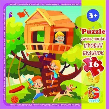"LX07 Пазли ТМ "G-Toys" із серії "Дитячий майданчик", 16 ел." LX07 фото