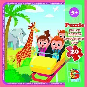 "Пазли ТМ "G-Toys" із серії "Зоопарк", 20 ел." LZ13 фото