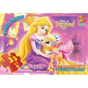 TA010 Пазли ТМ "G-Toys" із серії "Рапунцель", 35 елементів TA010 фото