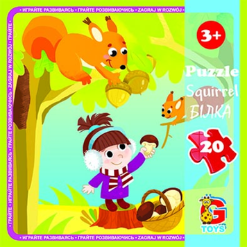 LR06 Пазли ТМ "G-Toys" із серії "Лісові мешканці", 20 ел. LR06 фото