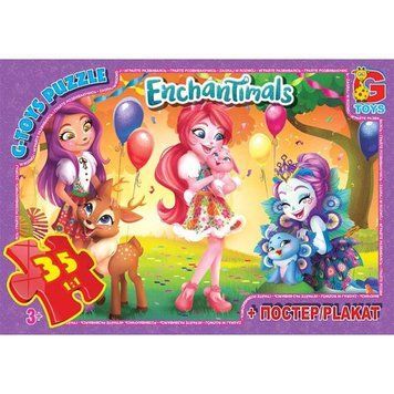 EA212 Пазли ТМ "G-Toys" із серії "Enchantimals", 35 ел. EA212 фото