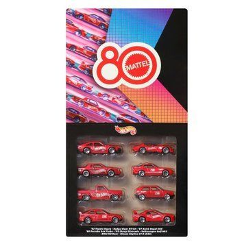 "Тематичний набір з 8 машинок "80 років драйву Mattel" Hot Wheels" JGK09 фото