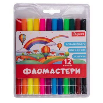 "Фломастери 1Вересня 12 кольорів ""Classic""" 650547 фото