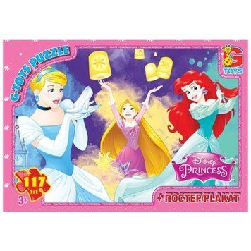 PD93 Пазли ТМ "G-Toys" із серії "Принцеси Дісней", 117 ел. PD93 фото