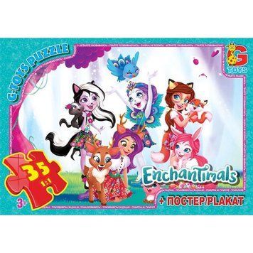 EA201 Пазли ТМ "G-Toys" із серії "Enchantimals", 35 ел. EA201 фото