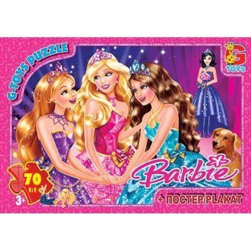 Пазли ТМ "G-Toys" із серії "Barbie", 70 елементів BA007 BA007 фото