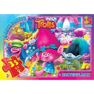 TR0077 Пазли ТМ "G-Toys" із серії "Тролі", 35 елементів TR0077 фото