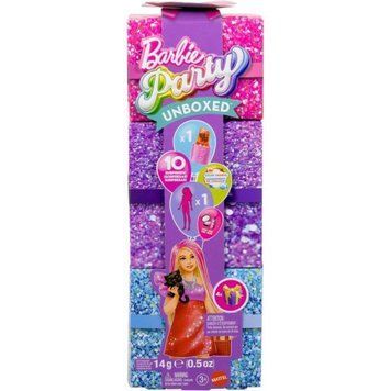 Лялька Barbie "Party Unboxed" серії "Бьюті-вечірка" у рожево-червоних тонах JFY68 -small group фото